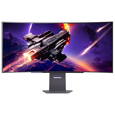 Moniteur de jeu FreeSync G-Sync DELO incurvé WQHD 1440p 240 Hz de 45 po UltraGear de LG avec temps de réponse de 0,03 ms gris à gris (45GS95QE-B)