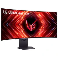 Moniteur de jeu FreeSync G-Sync DELO incurvé WQHD 1440p 240 Hz de 45 po UltraGear de LG avec temps de réponse de 0,03 ms gris à gris (45GS95QE-B)