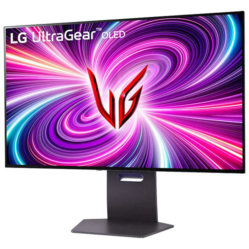 Moniteur de jeu FreeSync G-Sync DELO UHD 4K 240 Hz (mode double 1080P 480 Hz) de 32 po UltraGear de LG avec temps de réponse de 0,03 ms gris à gris (32GS95UE-B)