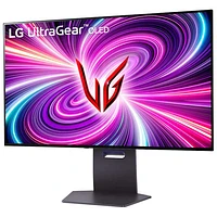 Moniteur de jeu FreeSync G-Sync DELO UHD 4K 240 Hz (mode double 1080P 480 Hz) de 32 po UltraGear de LG avec temps de réponse de 0,03 ms gris à gris (32GS95UE-B)