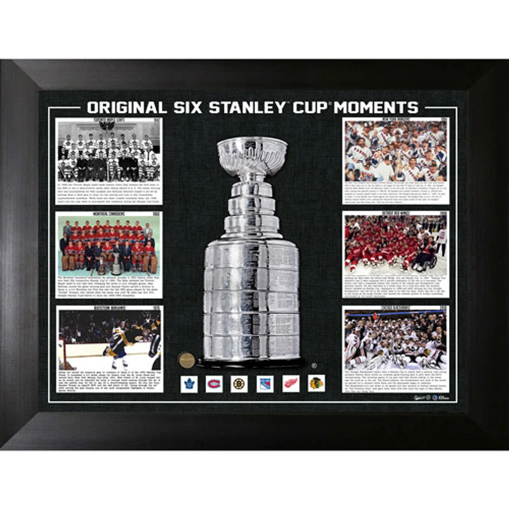 Frameworth NHL: Original Six Stanley Cup Framed Photo (34x26")