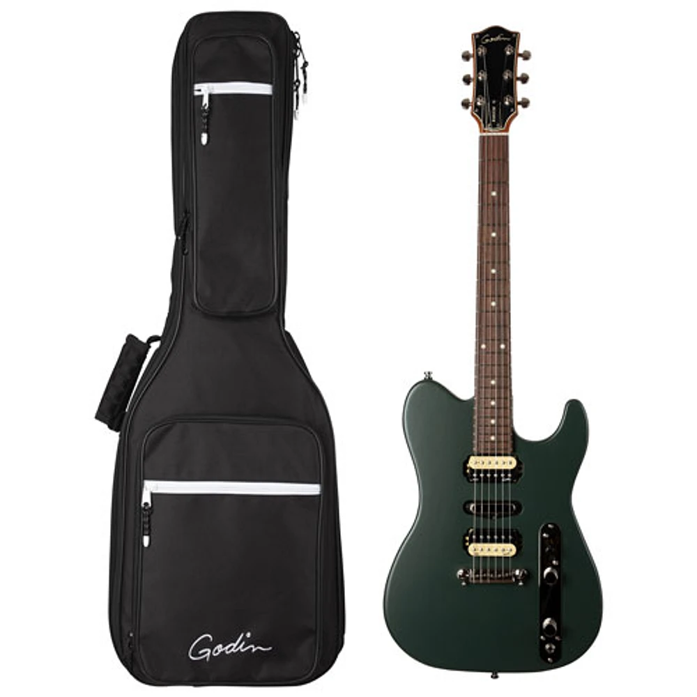 Godin Radium Electric Guitar with Premium Bag (050406) - Matte Green