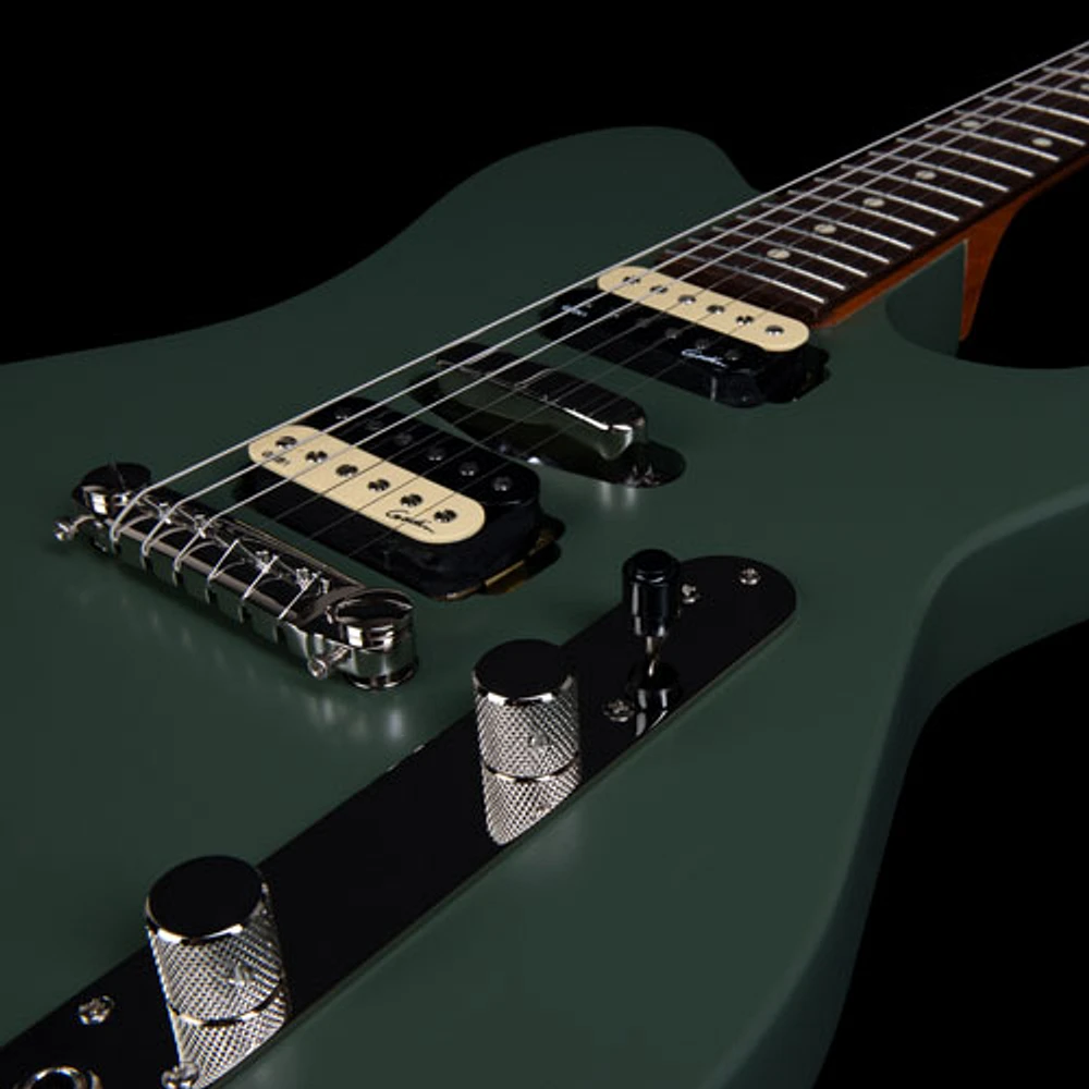 Godin Radium Electric Guitar with Premium Bag (050406) - Matte Green