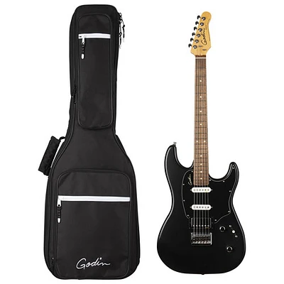 Godin Session HT Electric Guitar with Premium Bag (048410) - Matte Black