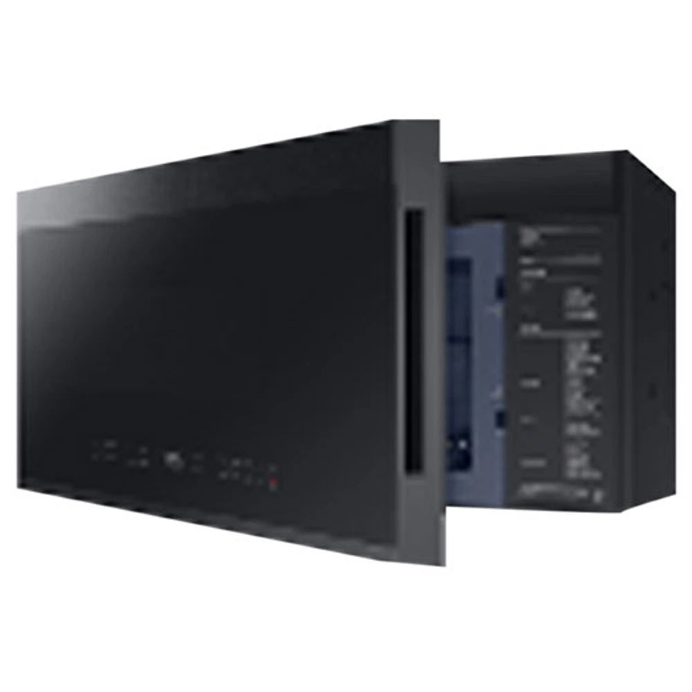 Samsung BESPOKE Over-The-Range Microwave - 2.1 Cu. Ft. - Black Matte Steel