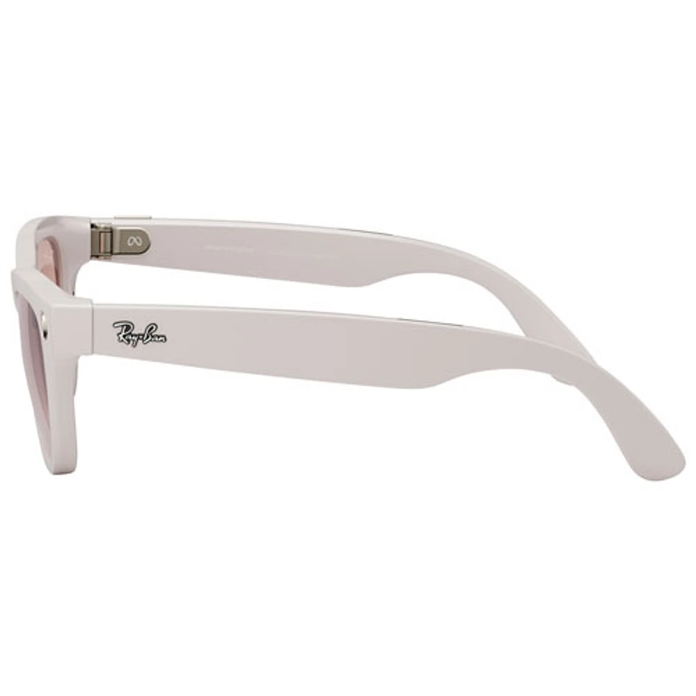 Ray-Ban | Meta Skyler Glasses with AI, Photo, Video, Audio & Messaging - Warm Grey/Cinnamon Pink