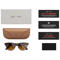 Ray-Ban | Meta Headliner Glasses with AI, Photo, Video, Audio & Messaging - Warm Stone/Transitions