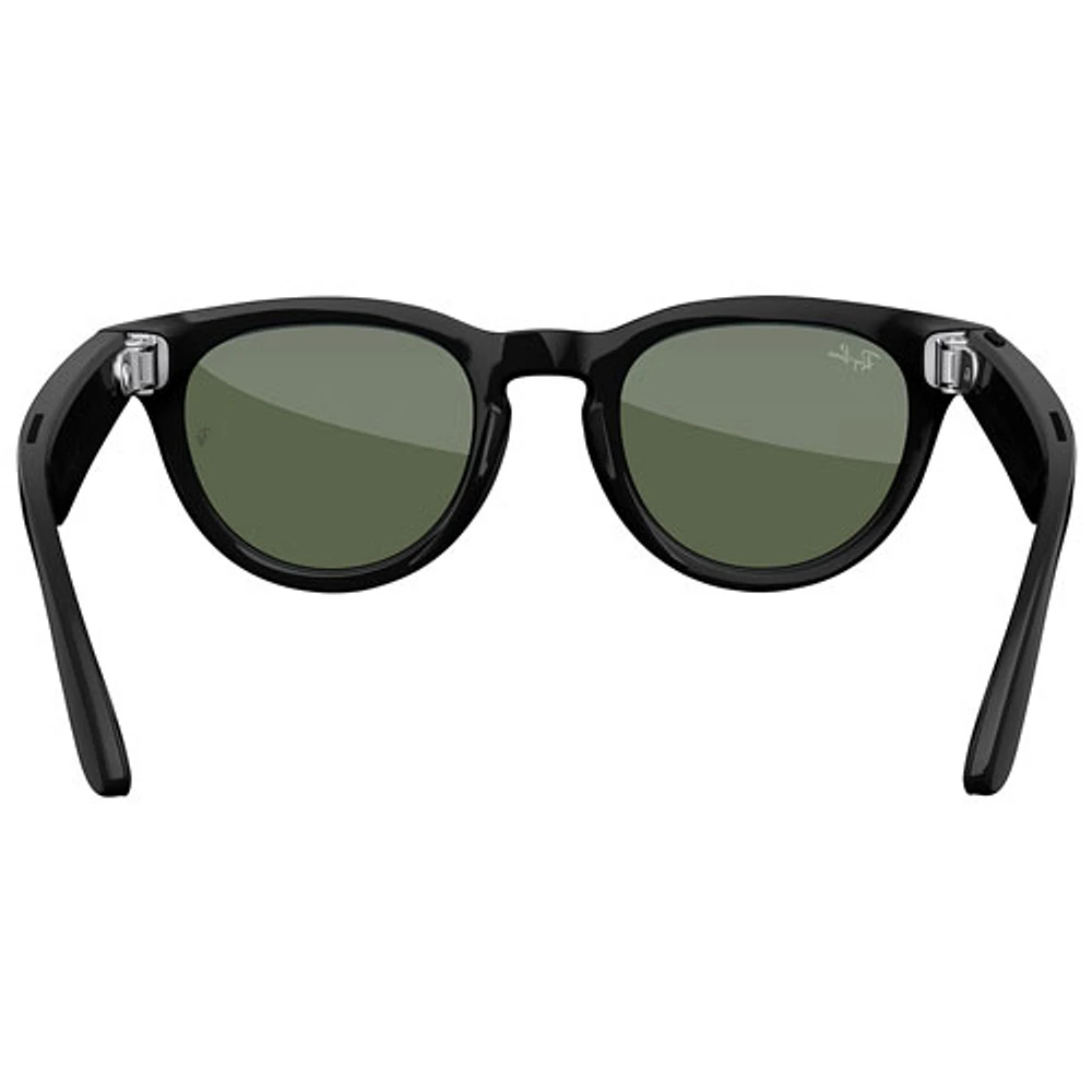 Ray-Ban | Meta Headliner Smart Glasses with AI, Photo, Video, Audio & Messaging - Black/Green