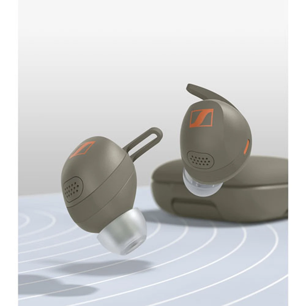 couteurs boutons 100 % sans fil à suppression du bruit MOMENTUM Sport de Sennheiser