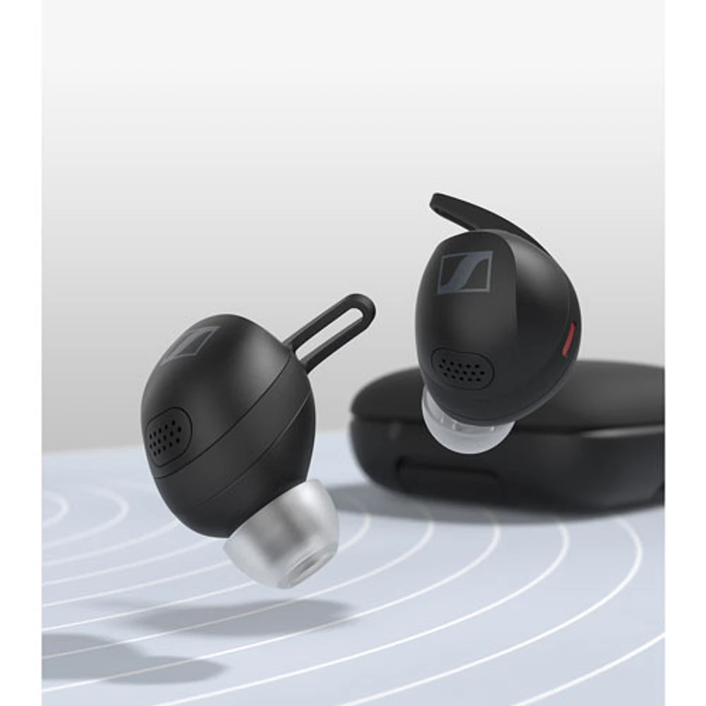 Sennheiser MOMENTUM Sport Noise Cancelling Truly Wireless Headphones - Black