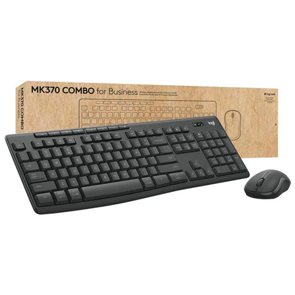 Ensemble avec clavier et souris Bluetooth MK370 de Logitech - Graphite