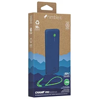 Chargeur portable à recharge rapide Champ Pro 20 000 mAh 65 W PD de Nimble - Bleu foncé nébuleuse