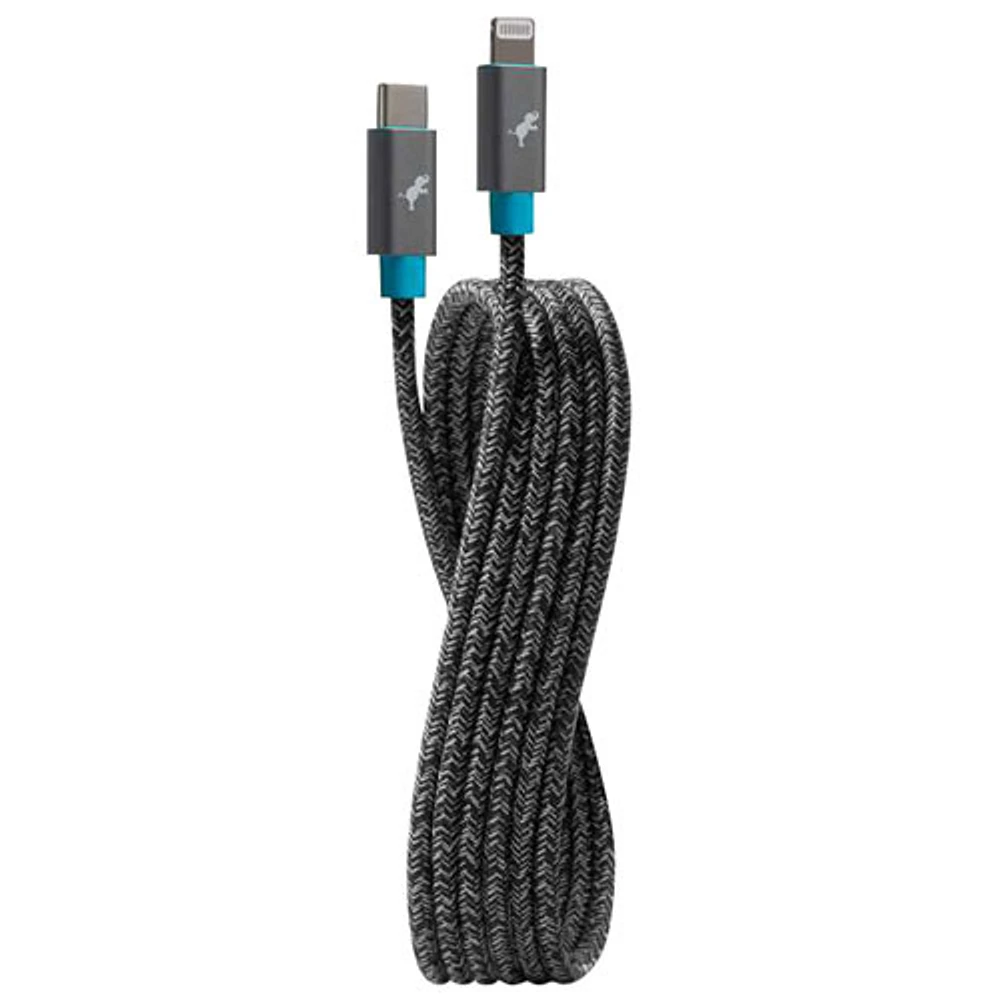 Nimble PowerKnit 2m (6 ft.) USB-C to Lightning 60W PD Cable (NBUSBCLTG2MSGRY) - Space Grey