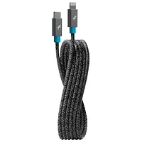 Nimble PowerKnit 2m (6 ft.) USB-C to Lightning 60W PD Cable (NBUSBCLTG2MSGRY) - Space Grey