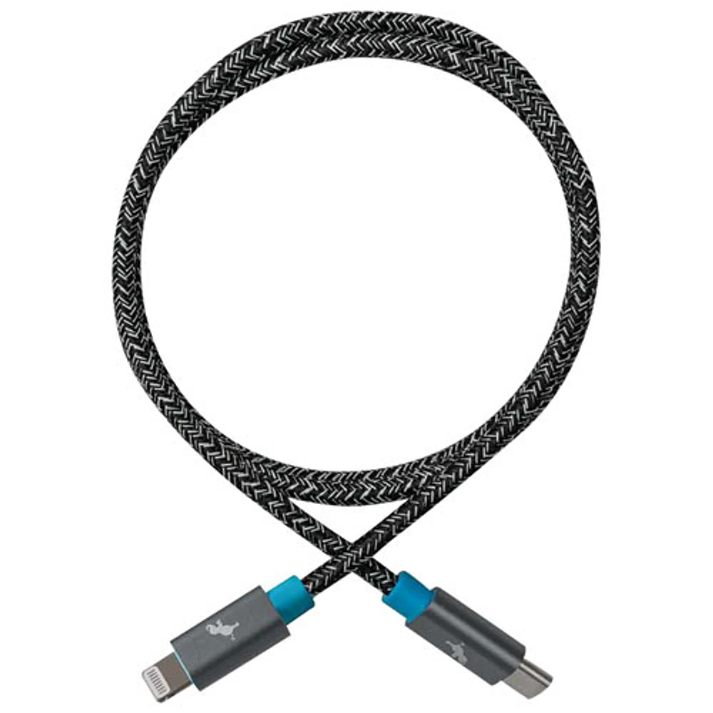 Nimble PowerKnit 2m (6 ft.) USB-C to Lightning 60W PD Cable (NBUSBCLTG2MSGRY) - Space Grey