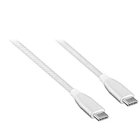 Insignia 1.2m (4ft) USB-C to USB-C Braided Cable (NS-MC5CC4W24-C) - White - Only at Best Buy