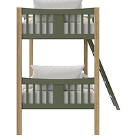 Storkcraft Caribou Solid Hardwood Twin Bunk Bed - Olive/Natural