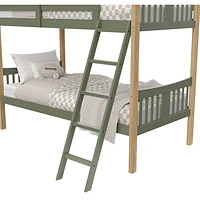 Storkcraft Caribou Solid Hardwood Twin Bunk Bed - Olive/Natural