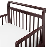 Graco Classic Sleigh Toddler Bed with Guardrails - Espresso