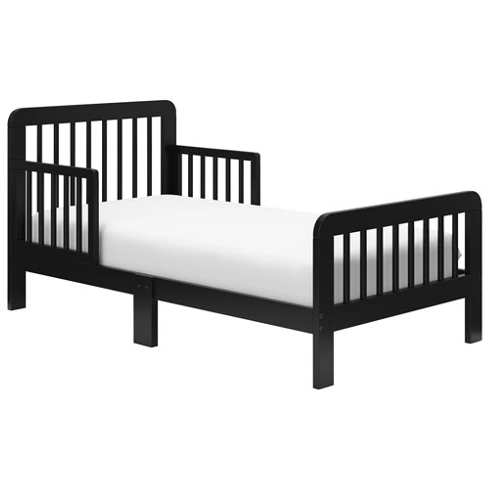 Storkcraft Pasadena Toddler Bed with Guardrails - Black