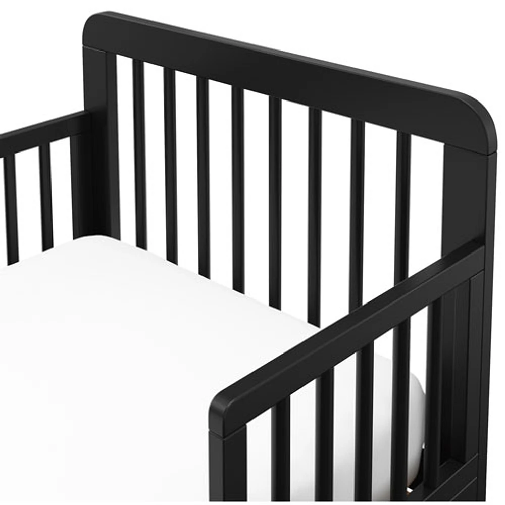 Storkcraft Pasadena Toddler Bed with Guardrails - Black