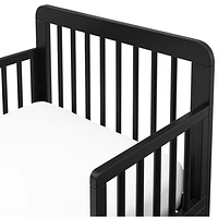 Storkcraft Pasadena Toddler Bed with Guardrails - Black