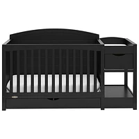 Graco Bellwood 5-in-1 Convertible Crib & Changing Table with Drawer - Black