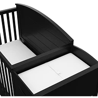 Graco Bellwood 5-in-1 Convertible Crib & Changing Table with Drawer - Black