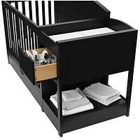 Graco Bellwood 5-in-1 Convertible Crib & Changing Table with Drawer - Black