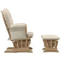 Ensemble avec fauteuil coulissant et pouf Hoop de Storkcraft - Naturel/Beige
