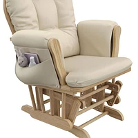 Ensemble avec fauteuil coulissant et pouf Hoop de Storkcraft - Naturel/Beige