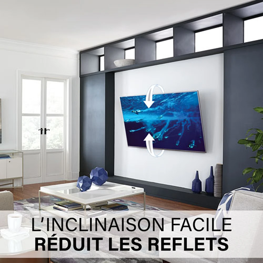 Support mural inclinable de Sanus pour téléviseur de 65 à 140 po - Noir