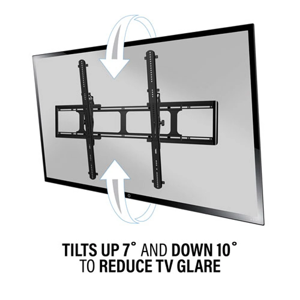 Support mural inclinable de Sanus pour téléviseur de 65 à 140 po - Noir