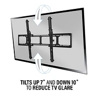 Support mural inclinable de Sanus pour téléviseur de 65 à 140 po - Noir