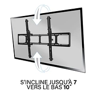 Support mural inclinable de Sanus pour téléviseur de 65 à 140 po - Noir