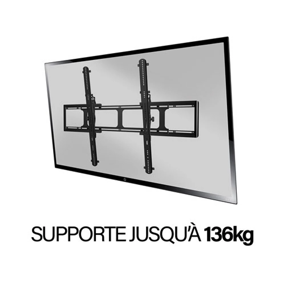 Support mural inclinable de Sanus pour téléviseur de 65 à 140 po - Noir
