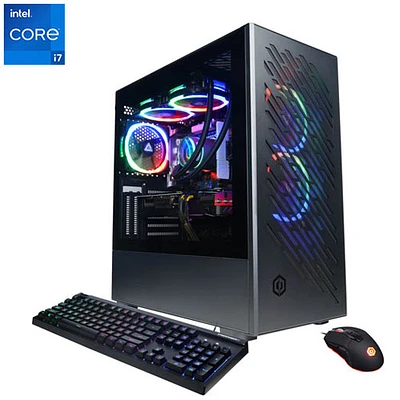 Ordinateur de jeu Gamer Supreme CyberPowerPC (Core i7-14700F Intel/SSD 2 To/RAM 16 Go/GeForce RTX 4060) - Anglais