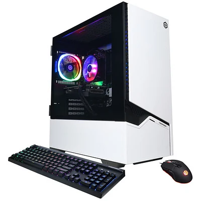 CyberPowerPC Gamer Master Gaming PC - White (AMD Ryzen 5 8600G/1TB SSD/16GB RAM/GeForce RTX 4060) - En