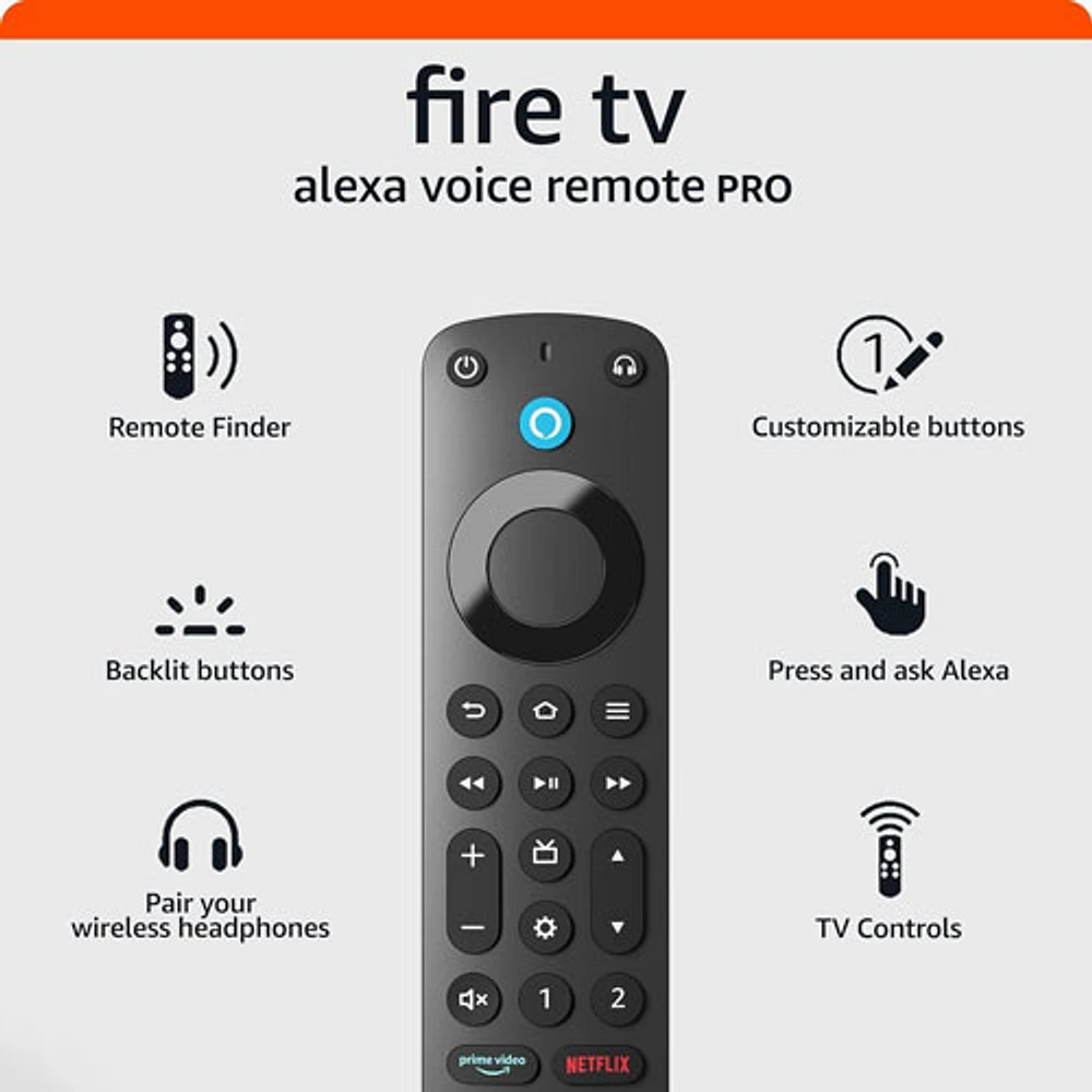 Télécommande vocale Alexa Pro d'Amazon (B09RX4L568)