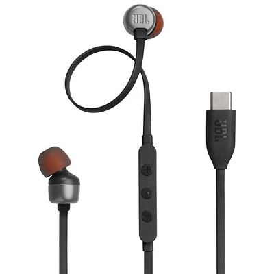 JBL Tune 310C In-Ear Headphones with USB-C Connector - Black