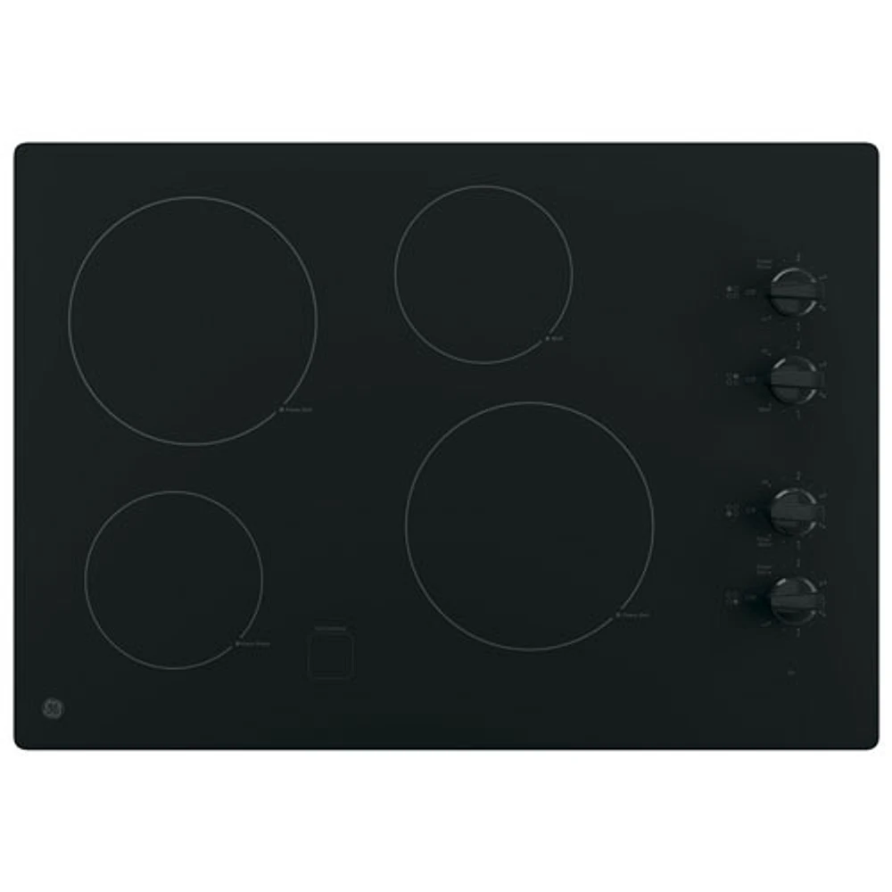 GE 30" 4-Element Electric Cooktop (JP3030DWBB) - Black