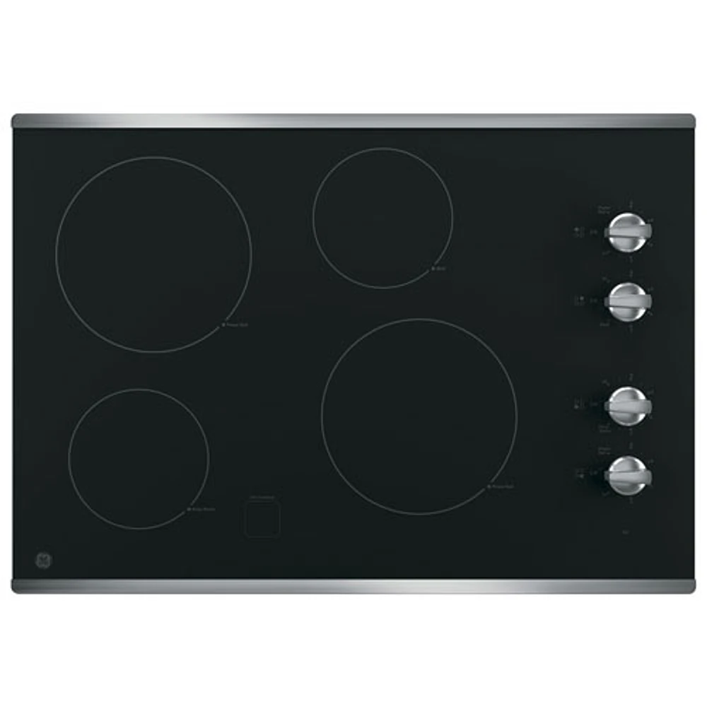 GE 30" 4-Element Electric Cooktop (JP3030SWSS) - Stainless Steel