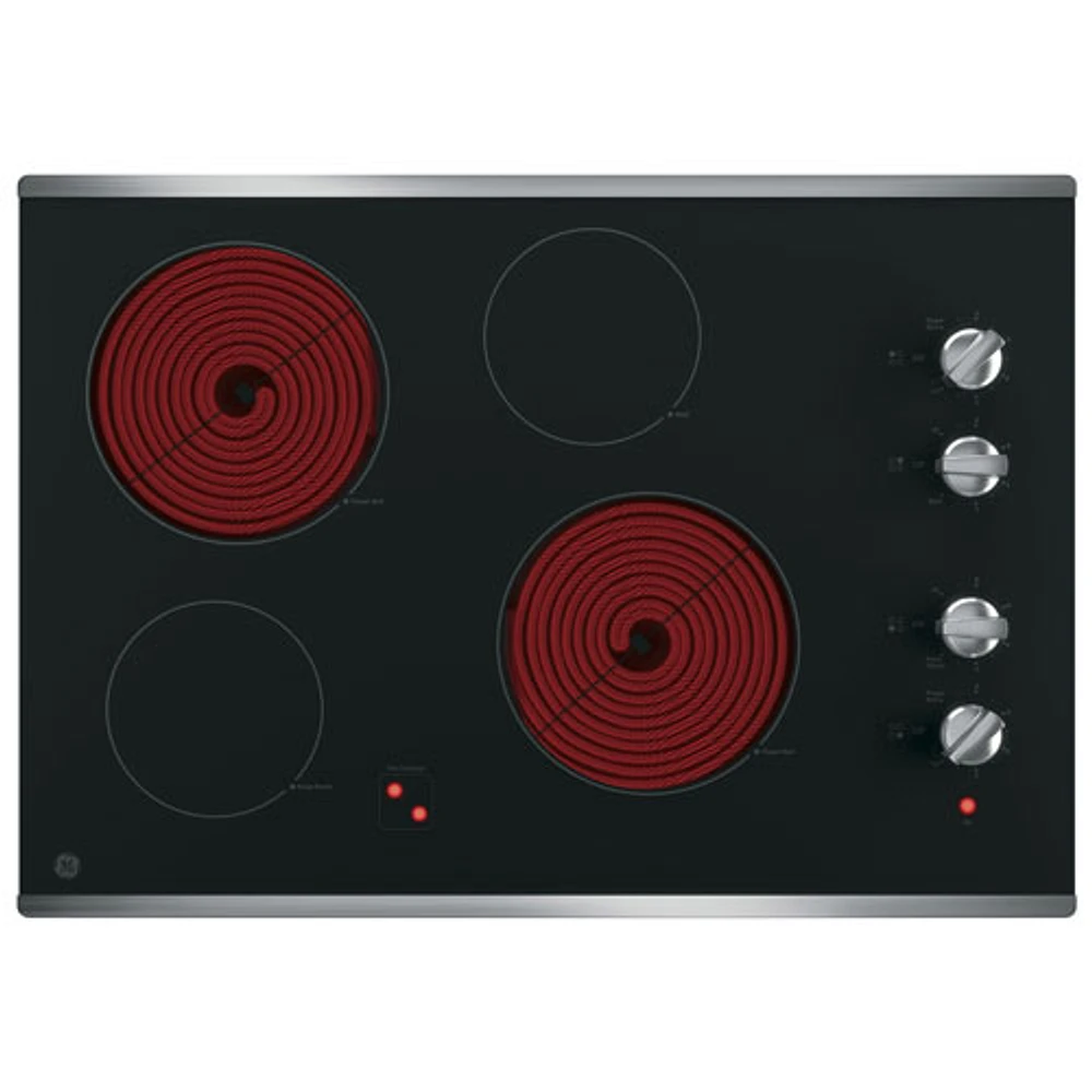 GE 30" 4-Element Electric Cooktop (JP3030SWSS) - Stainless Steel