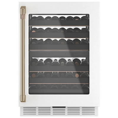 Café 46-Bottle Built-In Dual Temperature Zone Wine Cellar (CCP06DP4PW2) - Matte White