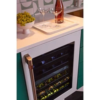 Café 46-Bottle Built-In Dual Temperature Zone Wine Cellar (CCP06DP4PW2) - Matte White