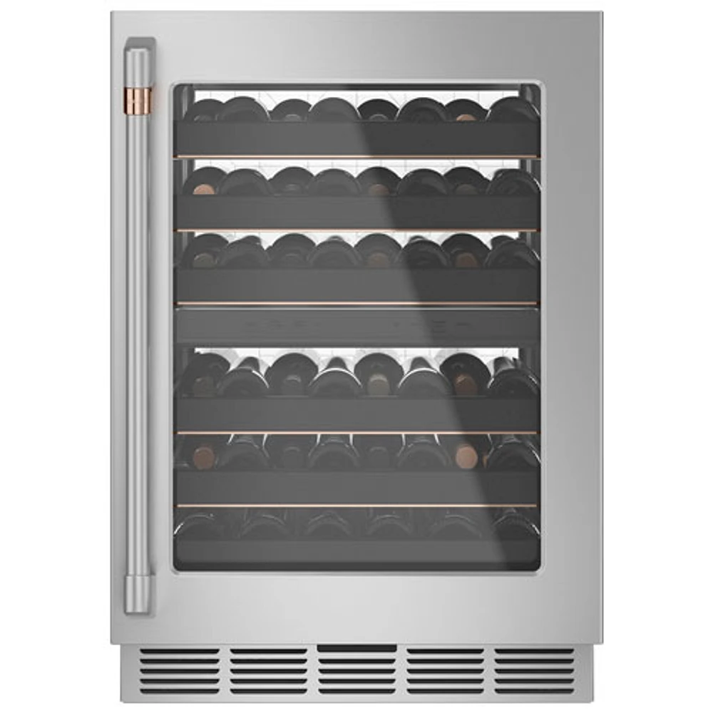 Café 46-Bottle Built-In Dual Temperature Zone Wine Cellar (CCP06DP2PS1) - Stainless Steel