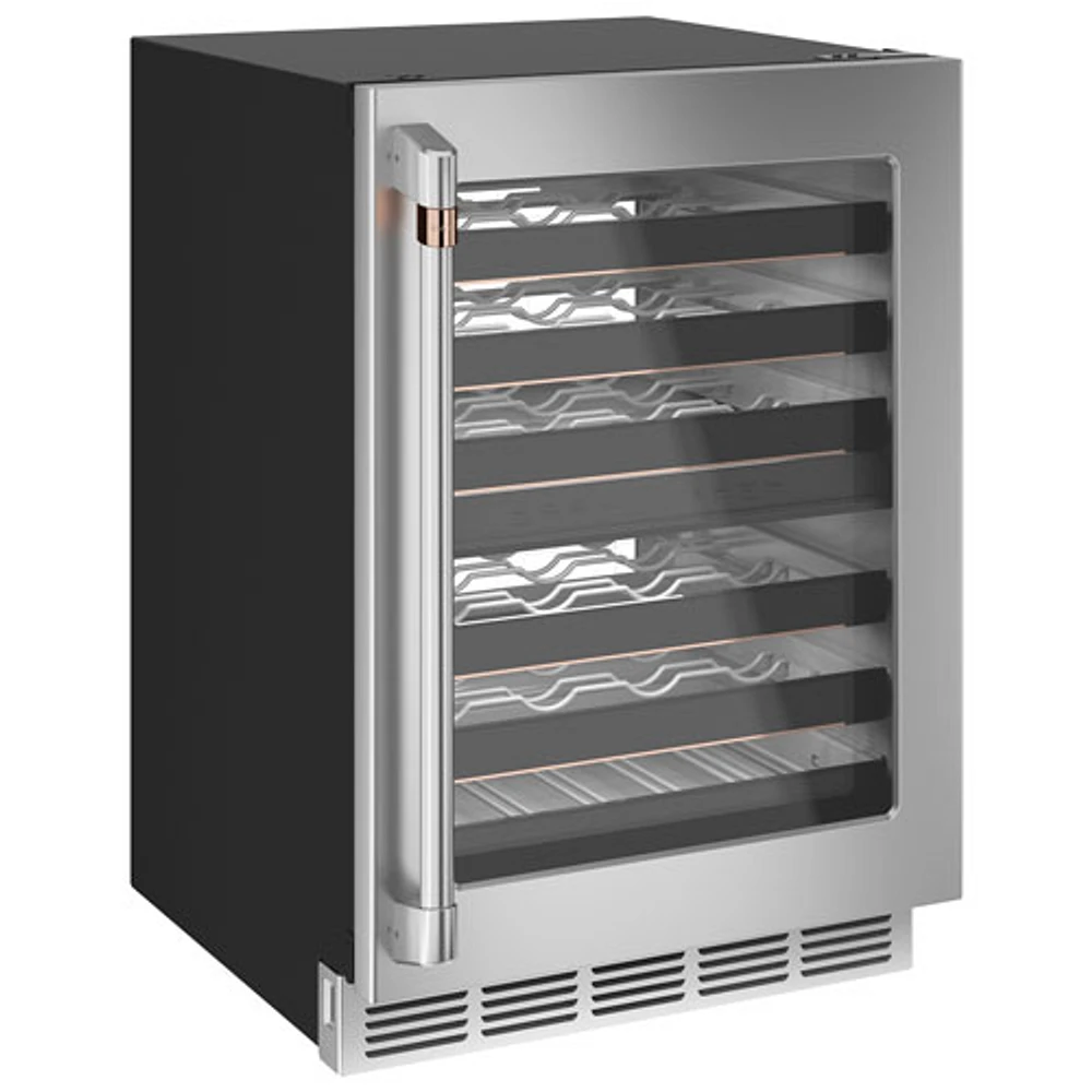 Café 46-Bottle Built-In Dual Temperature Zone Wine Cellar (CCP06DP2PS1) - Stainless Steel