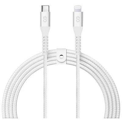 Câble tissé USB-C à Lightning de 1,2 m (3,9 pi) Vibrance de LOGiiX (LGX