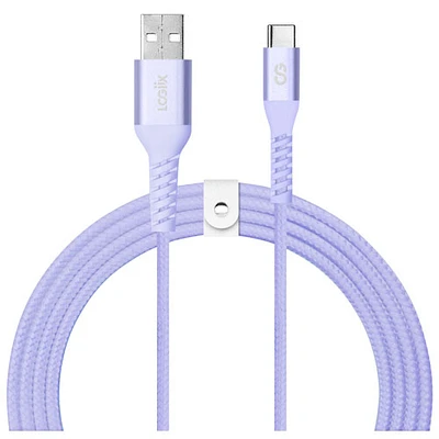 LOGiiX Vibrance 1.2m (3.9 ft.) Braided USB to USB-C Cable (LGX
