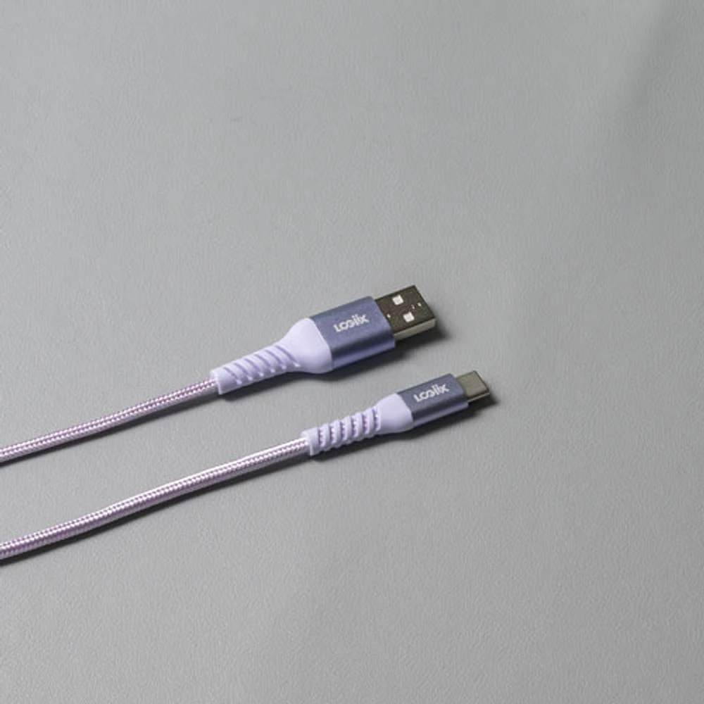 LOGiiX Vibrance 1.2m (3.9 ft.) Braided USB to USB-C Cable (LGX